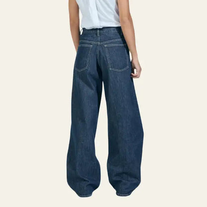 Vrouwen Jeans Wijd Comfortabel Losse Zomerbroek