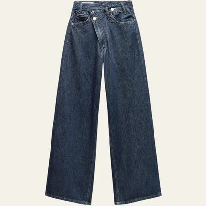 Vrouwen Jeans Wijd Comfortabel Losse Zomerbroek
