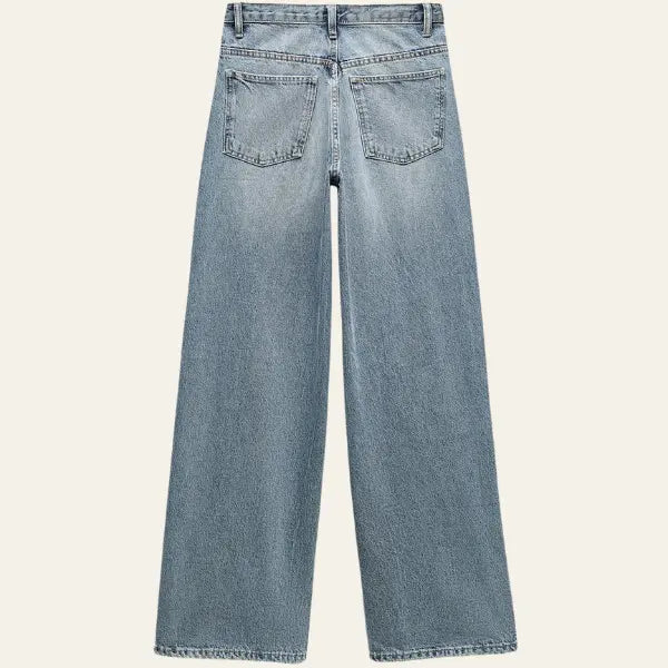 Vrouwen Jeans Wijd Comfortabel Losse Zomerbroek