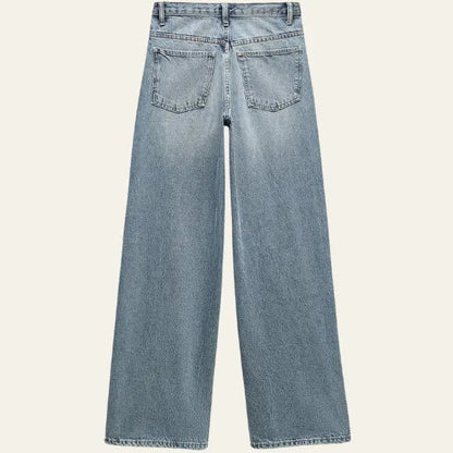 Vrouwen Jeans Wijd Comfortabel Losse Zomerbroek
