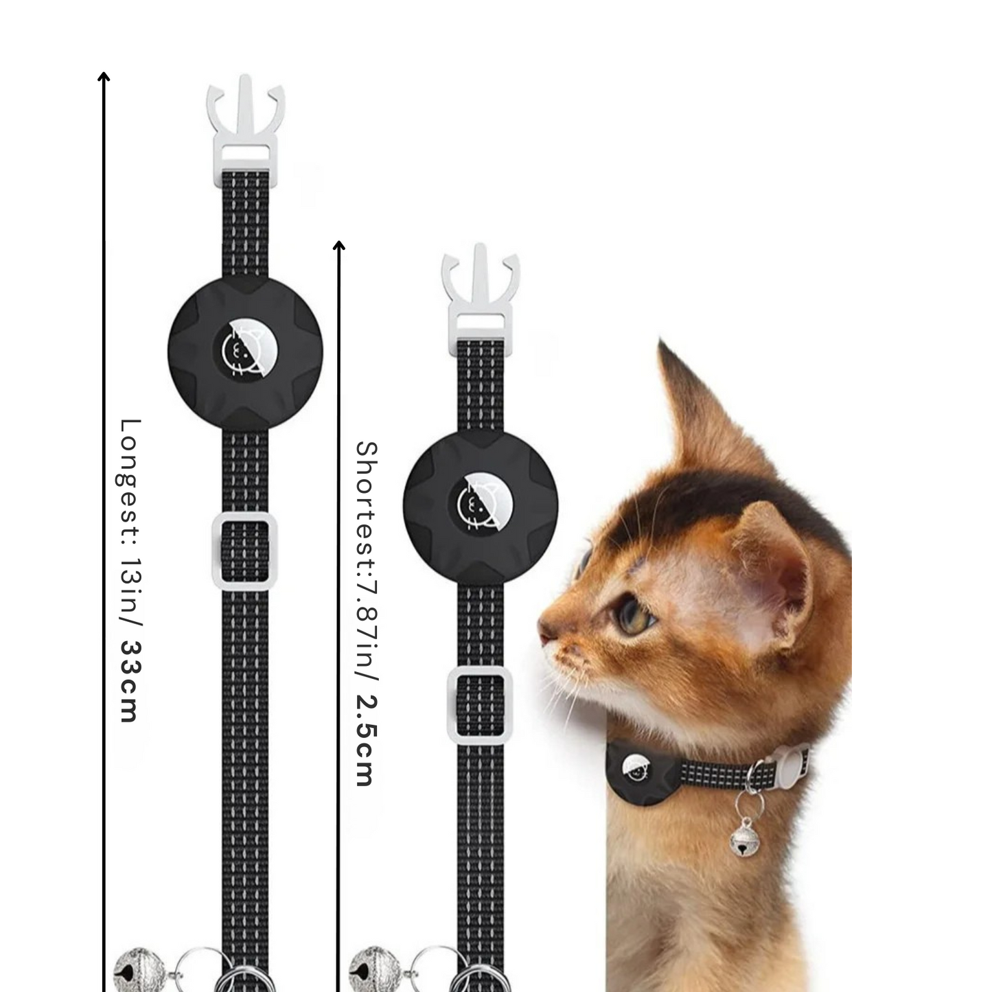 Slimme Locatietracker voor Honden en Katten met Reflecterend Halsband – Android – Compact & Waterdicht – 8-10 Maanden Batterijduur