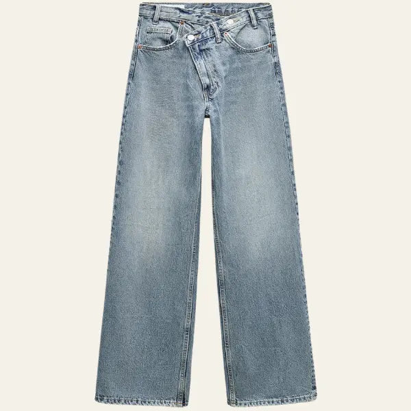 Vrouwen Jeans Wijd Comfortabel Losse Zomerbroek