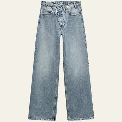 Vrouwen Jeans Wijd Comfortabel Losse Zomerbroek