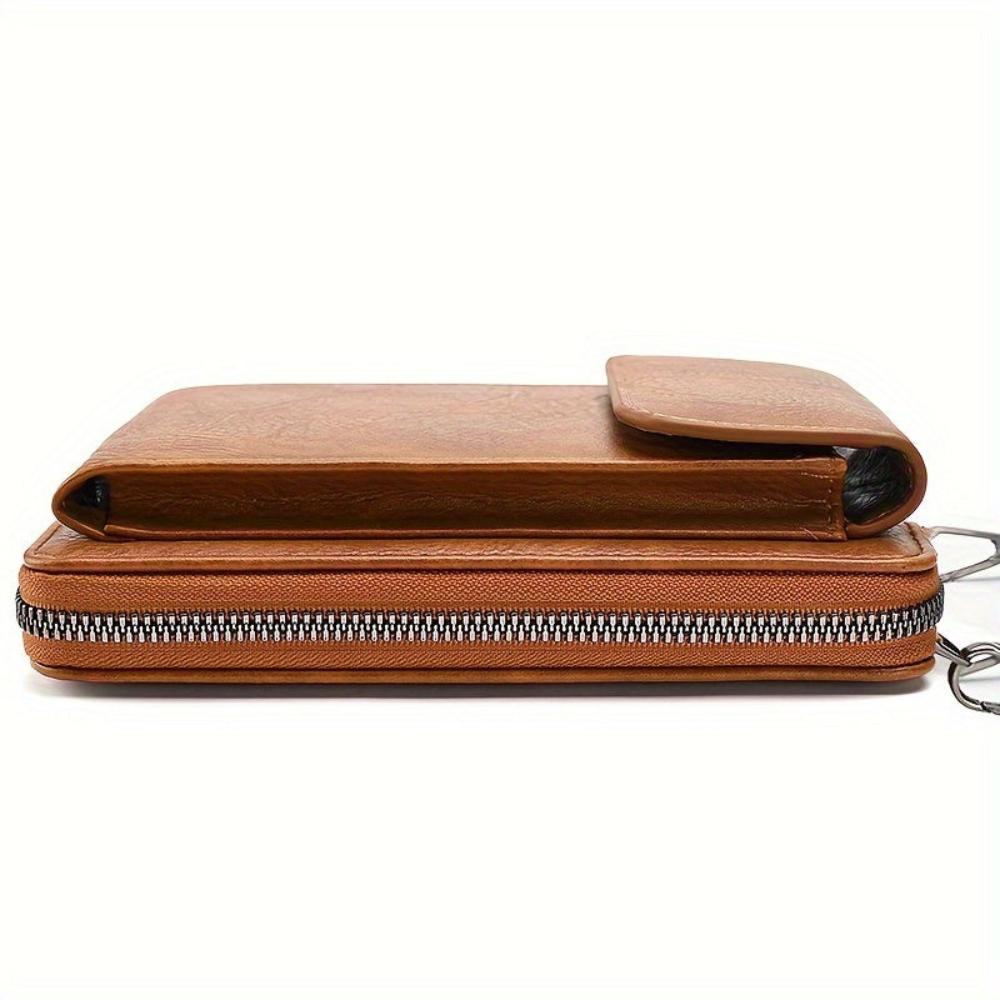 Compacte Leren Schoudertas Dames Crossbody Minimalistische Handtas Verstelbare Draagband Dagelijks Gebruik