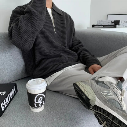 Gebreide Trui voor Mannen Losse Fit Klassiek Model