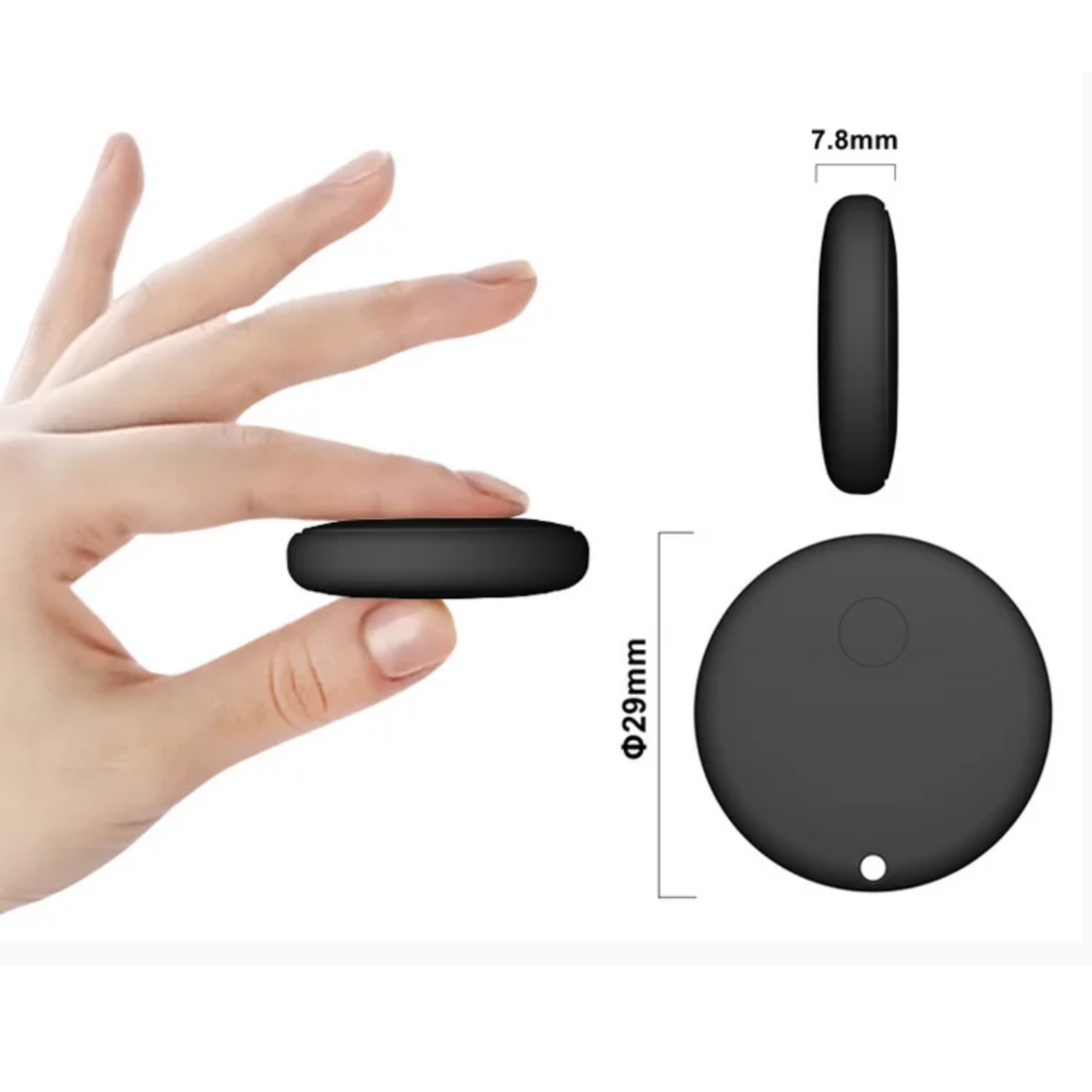 Huisdier Tracker Halsband Polyester Kunststof Zwart Reflecterend Kat Hond Android Zonder GPS Compact Lichtgewicht