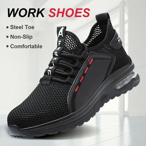 Werkschoenen met Stalen Neus – Ultralight Veiligheidsschoenen – Ademend Antislip – Voor Bouw & Werkplaats