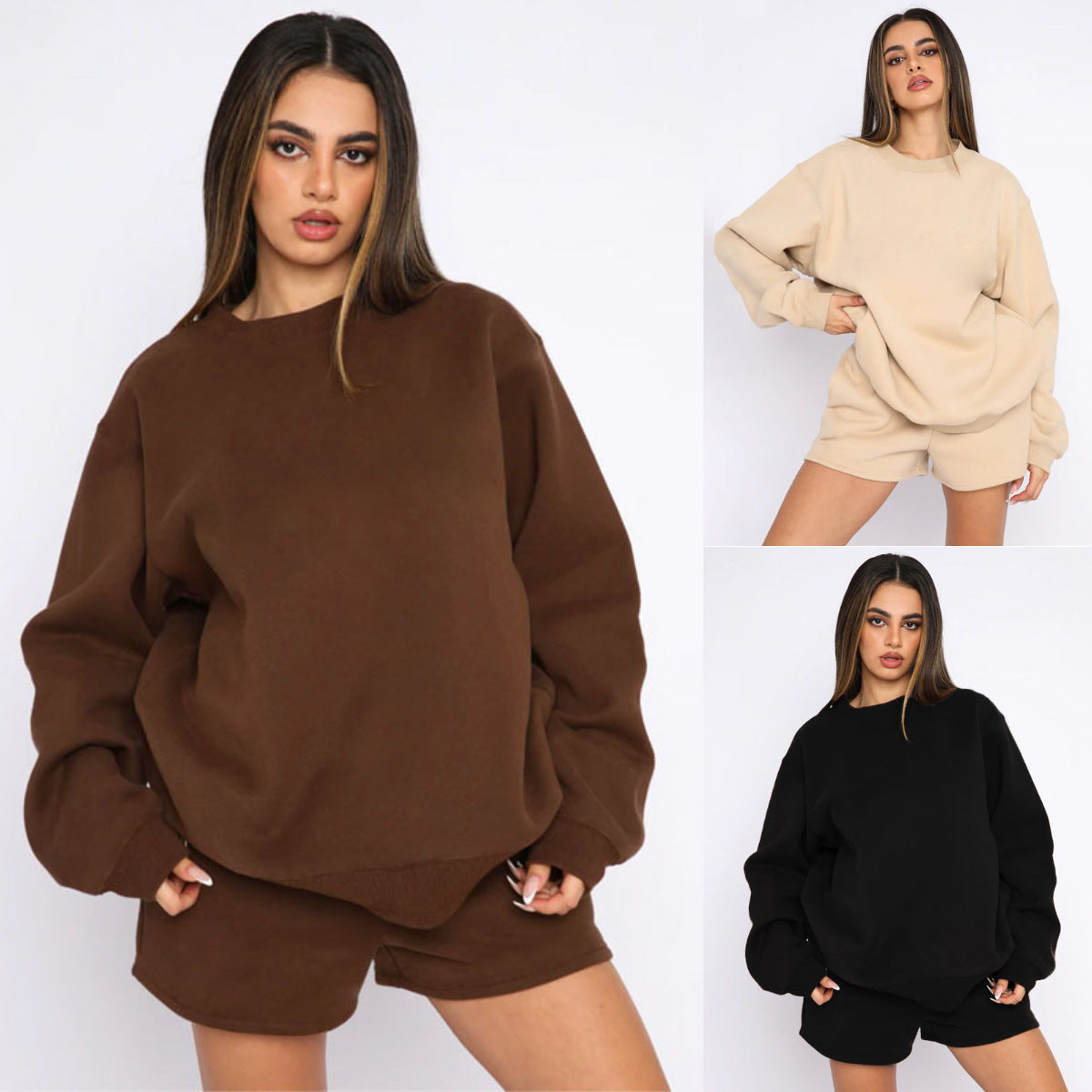 Dames Zomeroutfit Comfy Tweedelig Sweater Set