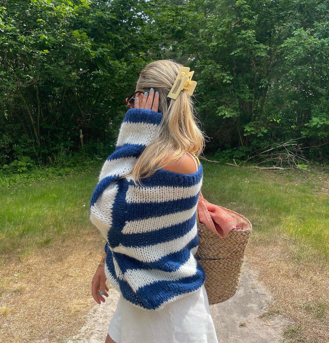 Gebreide Vest Oversized Warme Trui