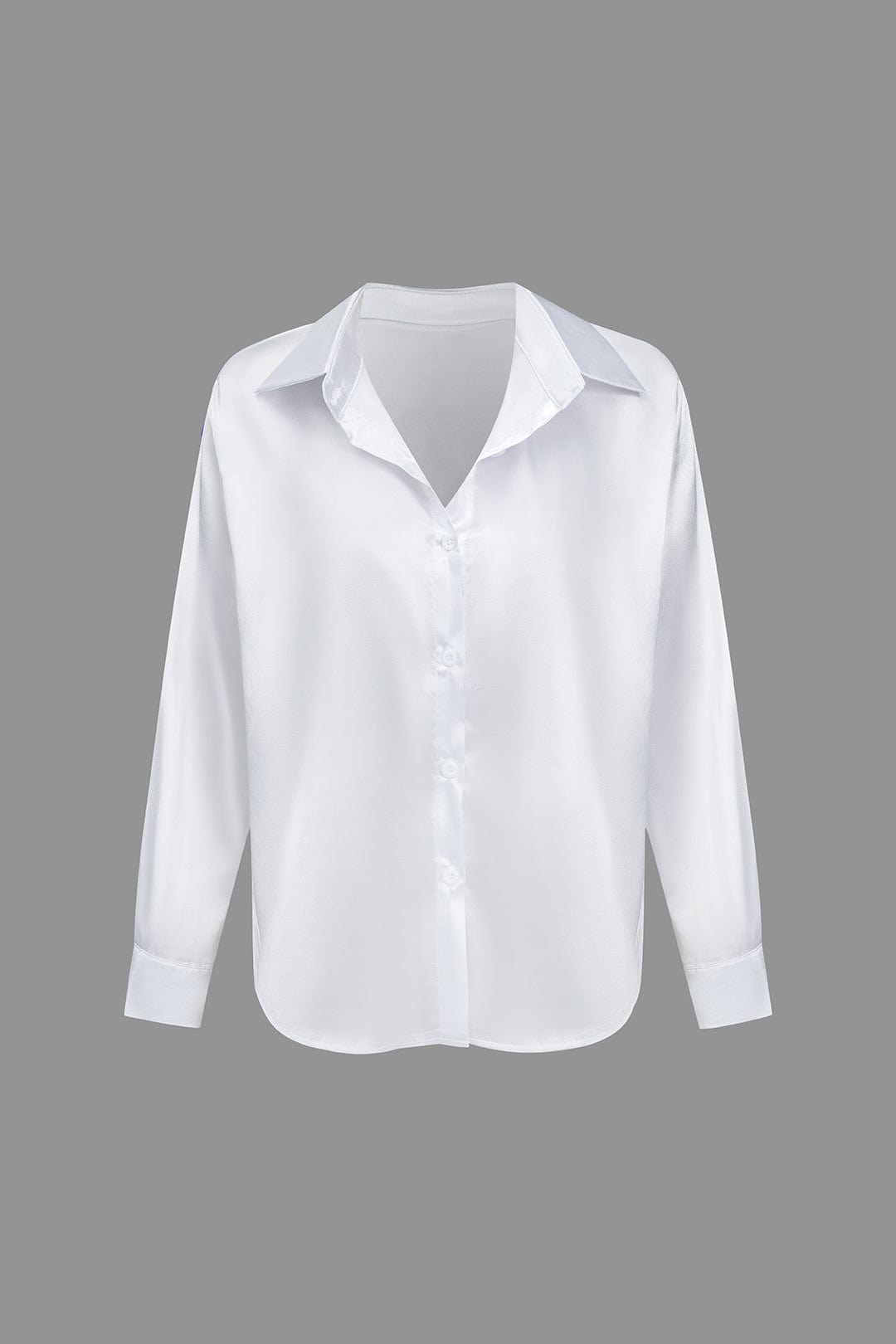 Vrouwelijke Blouse van Satijn Lang Mouw Elegant Model