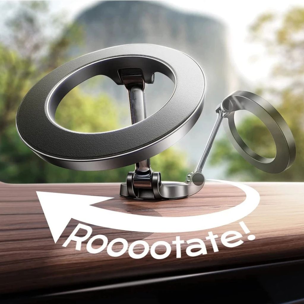 360° Magnetische Telefoonhouder voor Auto met Verstelbare Hoogte en Rotatie