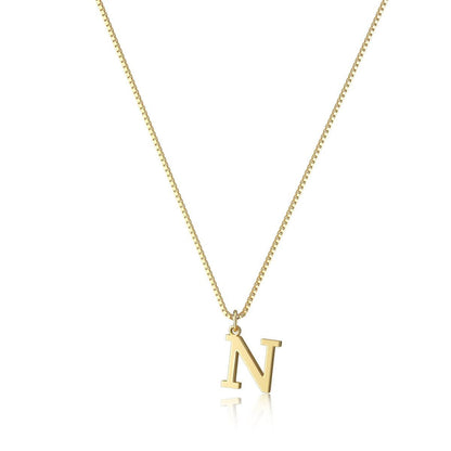 Gouden Ketting met Initialen voor Vrouw Persoonlijke Letter Sieraden