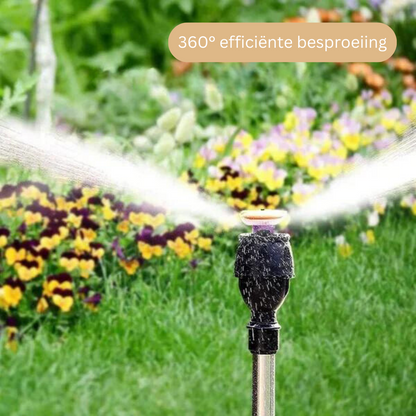 360° Roterende Tuinsproeier met Verstelbaar Sproeipatroon – Ideaal voor Gazons en Tuinen
