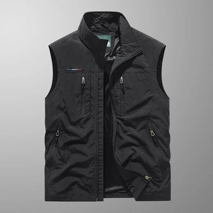 Heren Bodywarmer Ritsvest met Opstaande Kraag