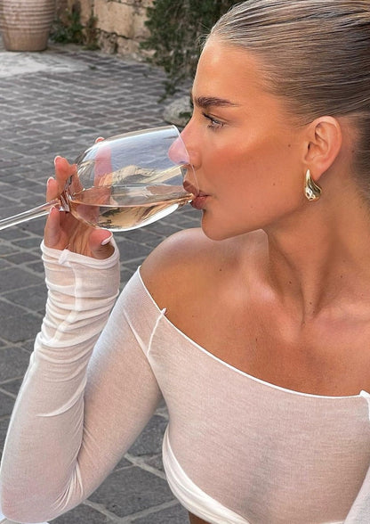 Gouden Oorbellen Dames Edelstaal Hypoallergeen