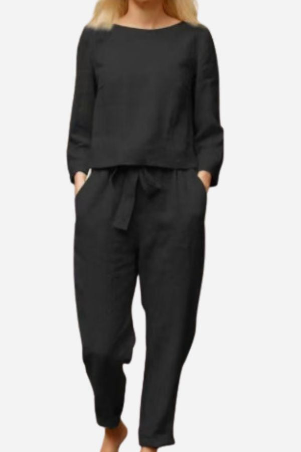 Linnen Tuta voor Vrouw 2-Delig Elegante Zomerset