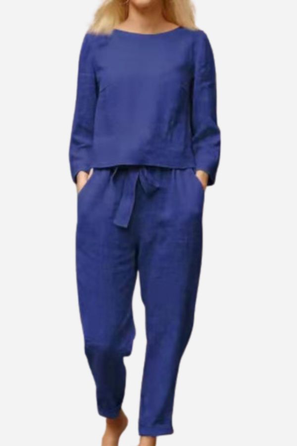 Linnen Tuta voor Vrouw 2-Delig Elegante Zomerset