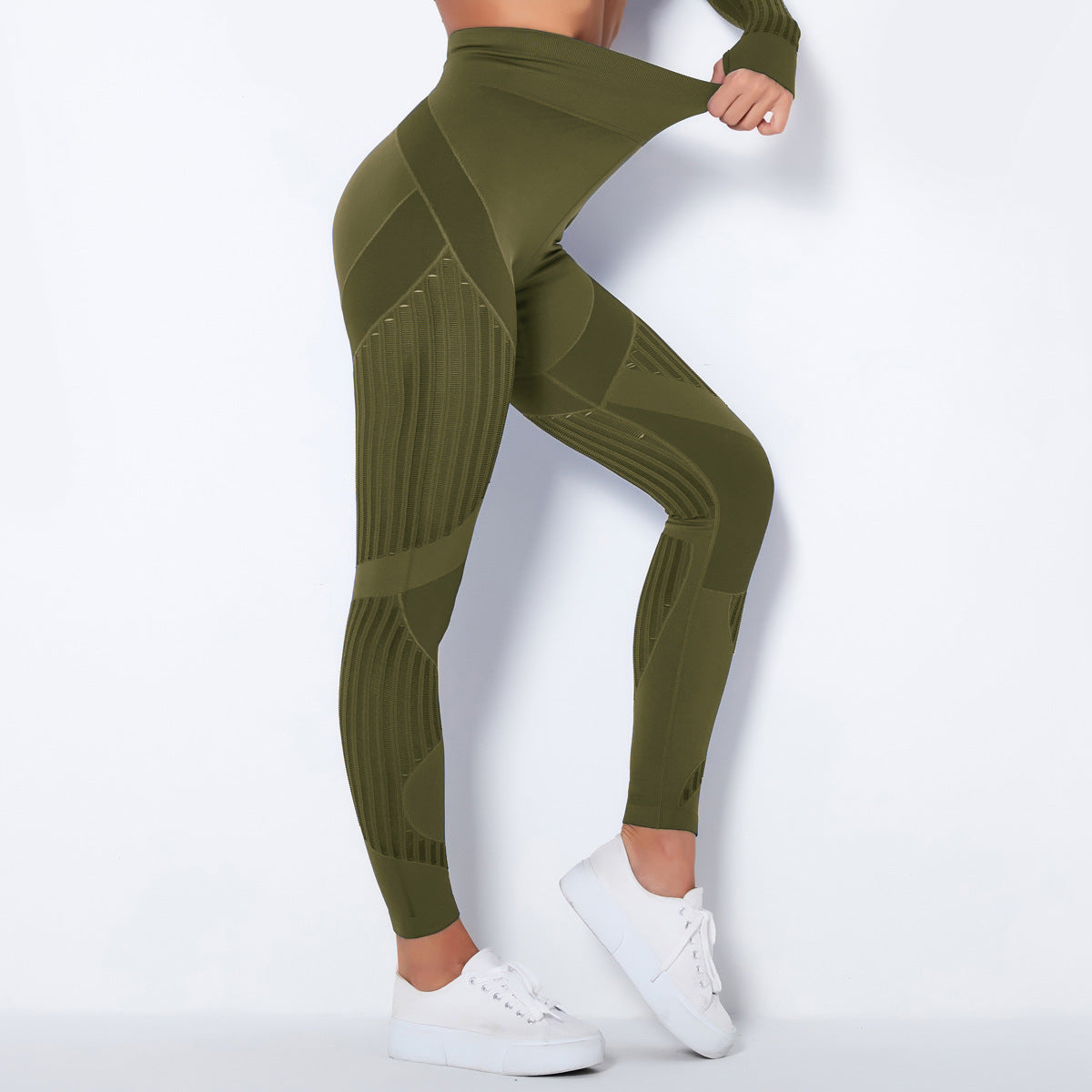 Dames Sportlegging Elastisch Compressie Zwart Fitnessbroek