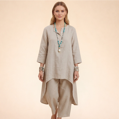 Chique Tweedelige Set Comfortabele Kleding voor Vrouw