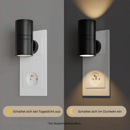 Dimbare Wandlamp met Nachtlichtfunctie Stekkerlamp Zwart Wit Moderne Slaapkamer Kinderkamer Verlichting LED