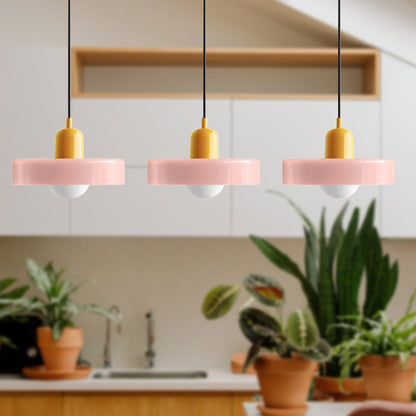 Luccon Triple Hanglamp Glas G9 Retro Kleuren Eettafel Woonkamer Design Verlichting Meerlamp