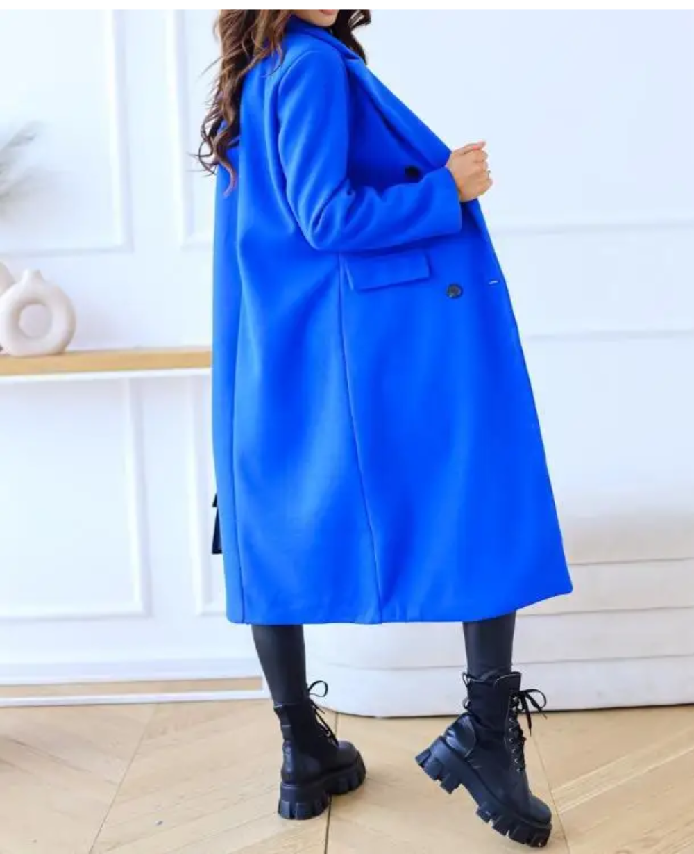 Dames Trenchcoat Lange Warme Herfst Winter Coat
