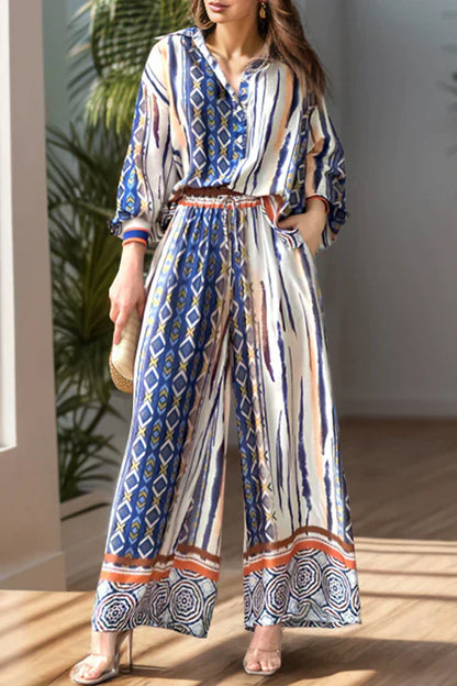 Stylische Bedrukte Set Zalea voor Vrouw Elegant