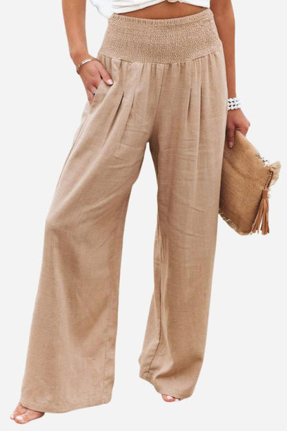 Palazzo Broek voor Vrouwen Elegante Comfortabele Zomerbroek