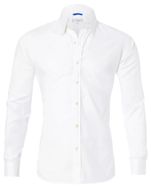 Heren Overhemd Slim Fit Stretch met Ritssluiting
