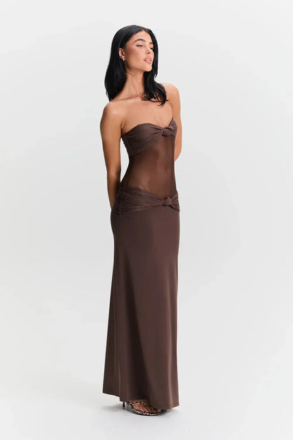 Mesh Maxi Jurk Zomerjurk voor Vrouw