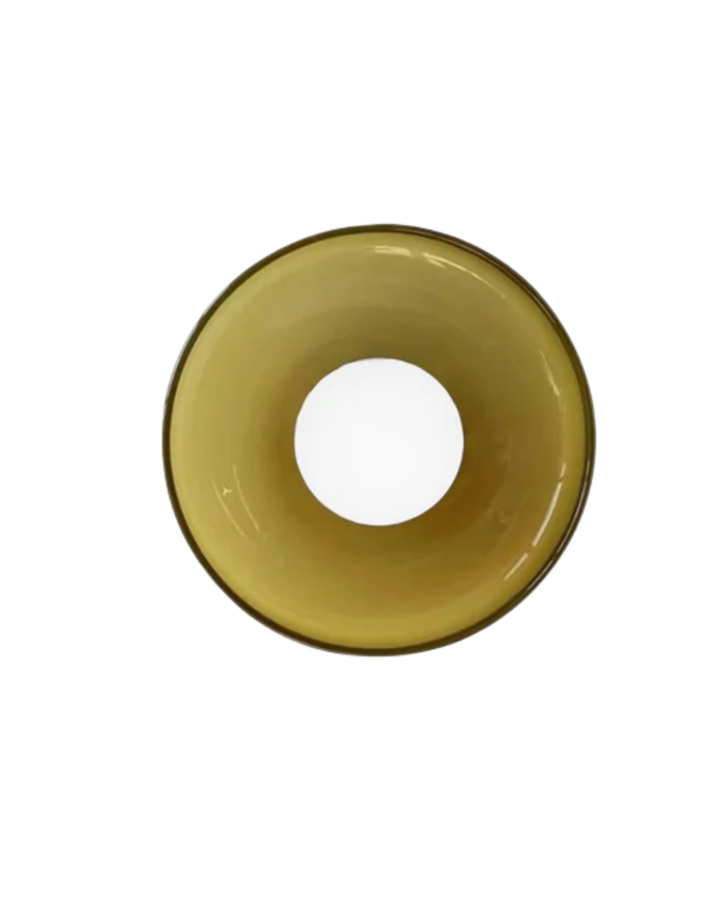 Moderne ronde plafondlamp van glas en ijzer – minimalistische designlamp voor woonkamer en slaapkamer met warme lichtkleur