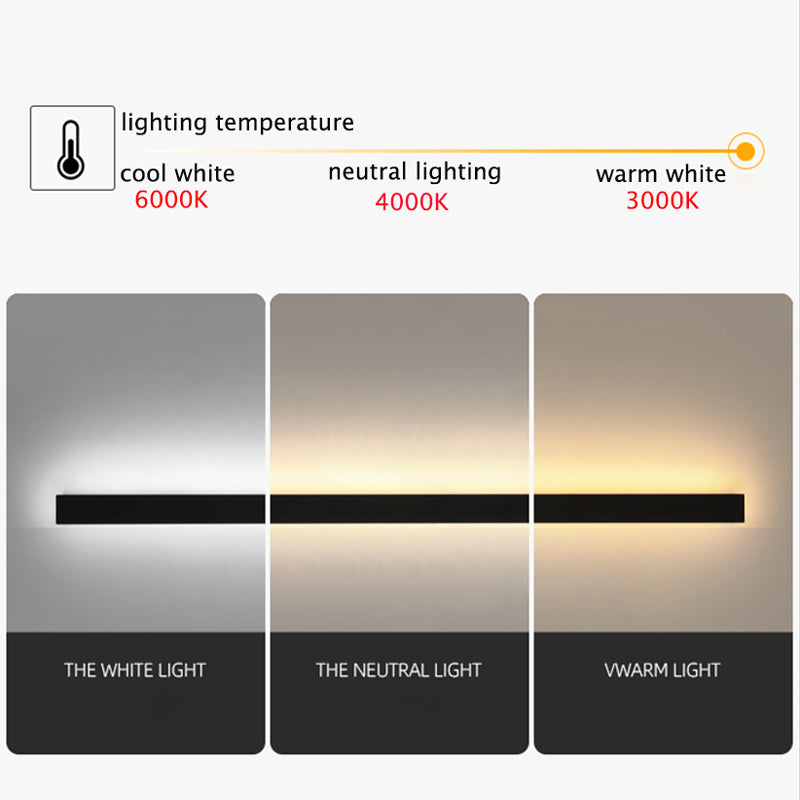 Buitenlamp Wandlamp LED Zwart Aluminium IP65 30-200cm Modern