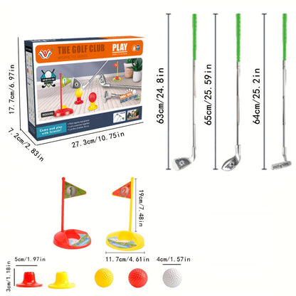Kindergolfset Verstelbare Clubs Met Ballen en Doelen Binnen Buiten Speelgoed Motorische Ontwikkeling Actief Tuinspeelgoed