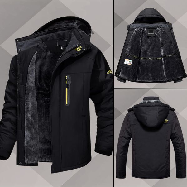 Warme Heren Winterjas Waterdicht Met Fleece Voering - StudioMarella