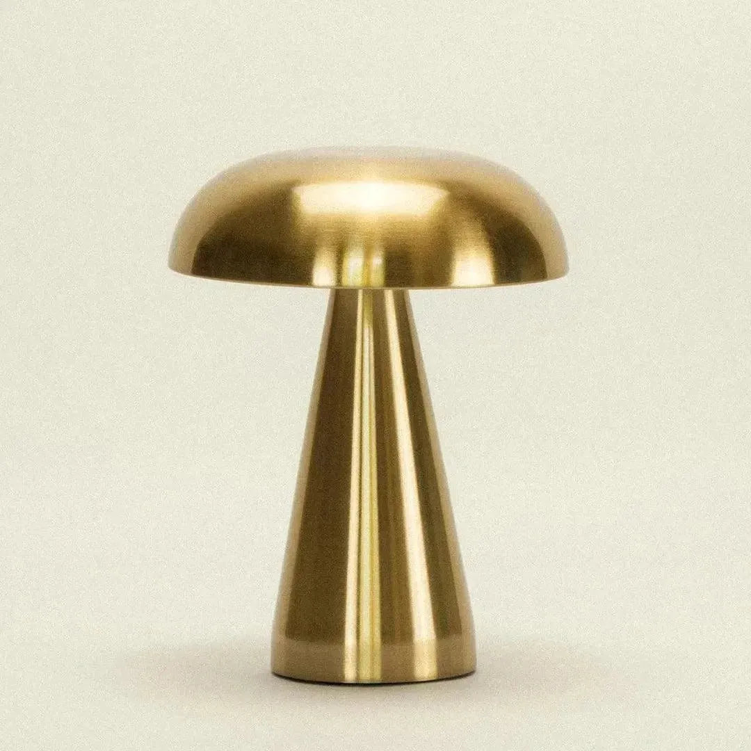 Tafellamp Oplaadbaar Touch Metaal Draadloos 3 Lichtstanden Goud Aluminium USB-C