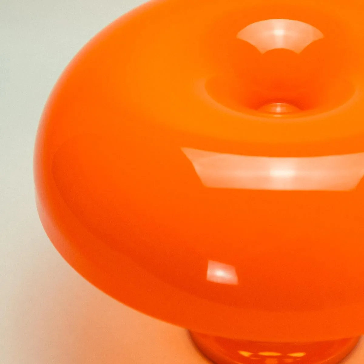 Tafellamp Acryl Design Iconisch 32cm Bloed Oranje Sneeuwwit Sfeerverlichting Modern