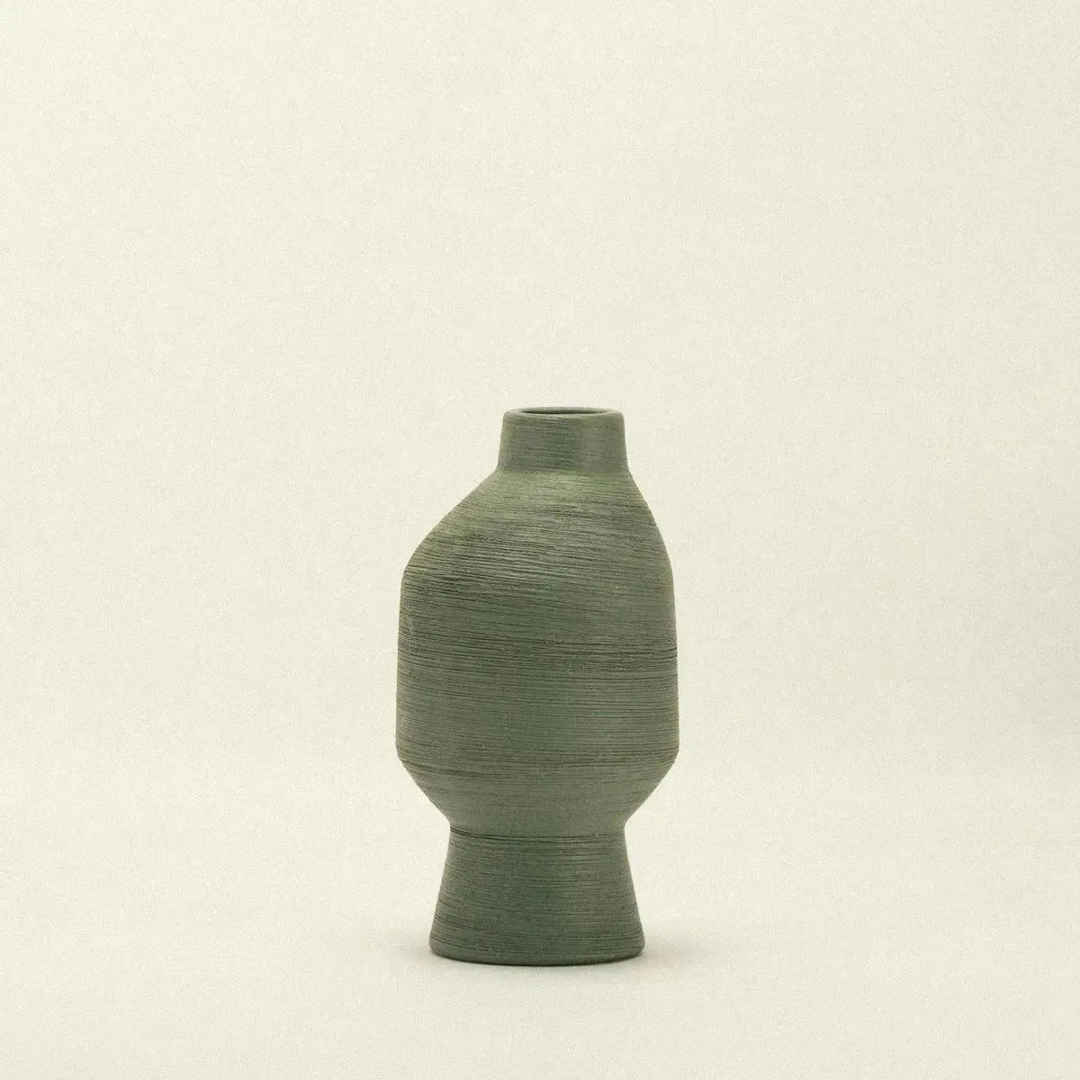 Vaas Keramiek Groen Organisch Sculptuur 20cm 30cm 40cm Woonkamer Decoratie Modern