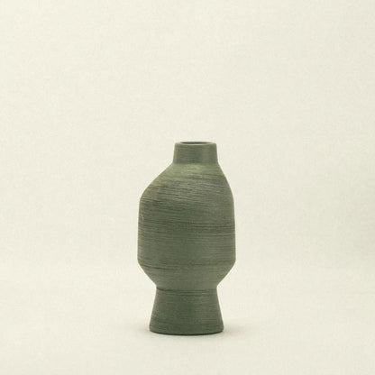 Vaas Keramiek Groen Organisch Sculptuur 20cm 30cm 40cm Woonkamer Decoratie Modern