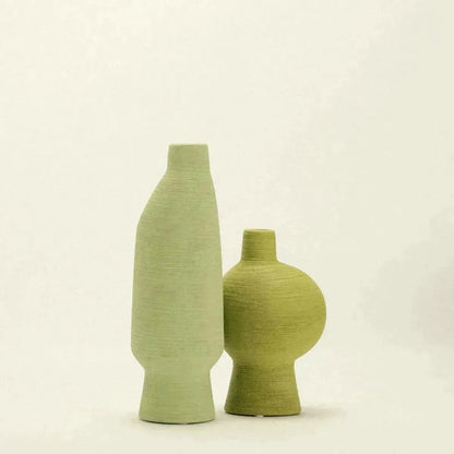 Keramische Vaas Groen Organisch Vorm Matcha Olijf Limoen 20cm 30cm 40cm Decoratie