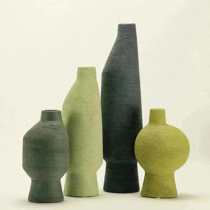 Keramische Vaas Groen Organisch Vorm Matcha Olijf Limoen 20cm 30cm 40cm Decoratie