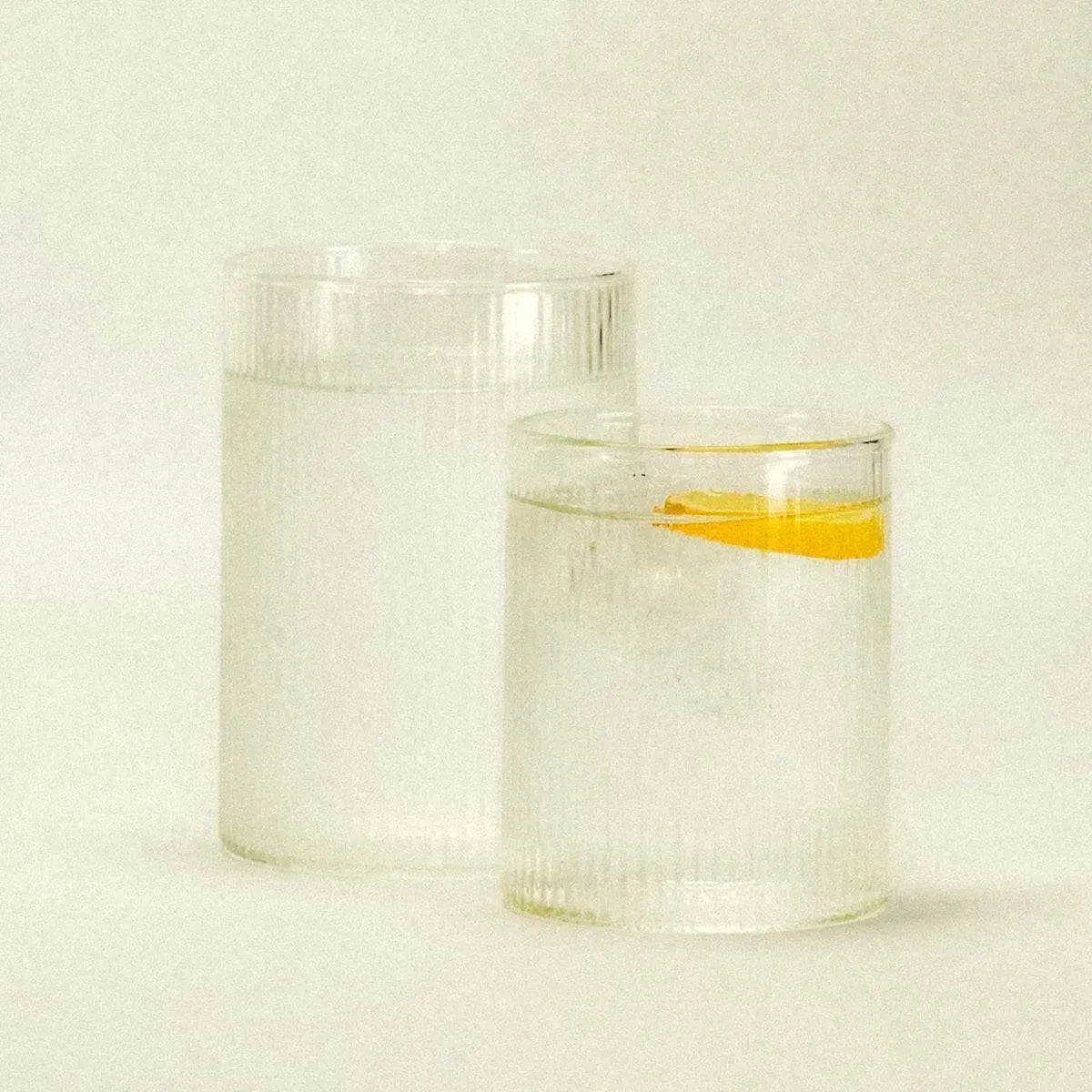 Ribbel Drinkglas Geribbeld Glas Klassiek 300ml 400ml Transparant Tafel Cadeau