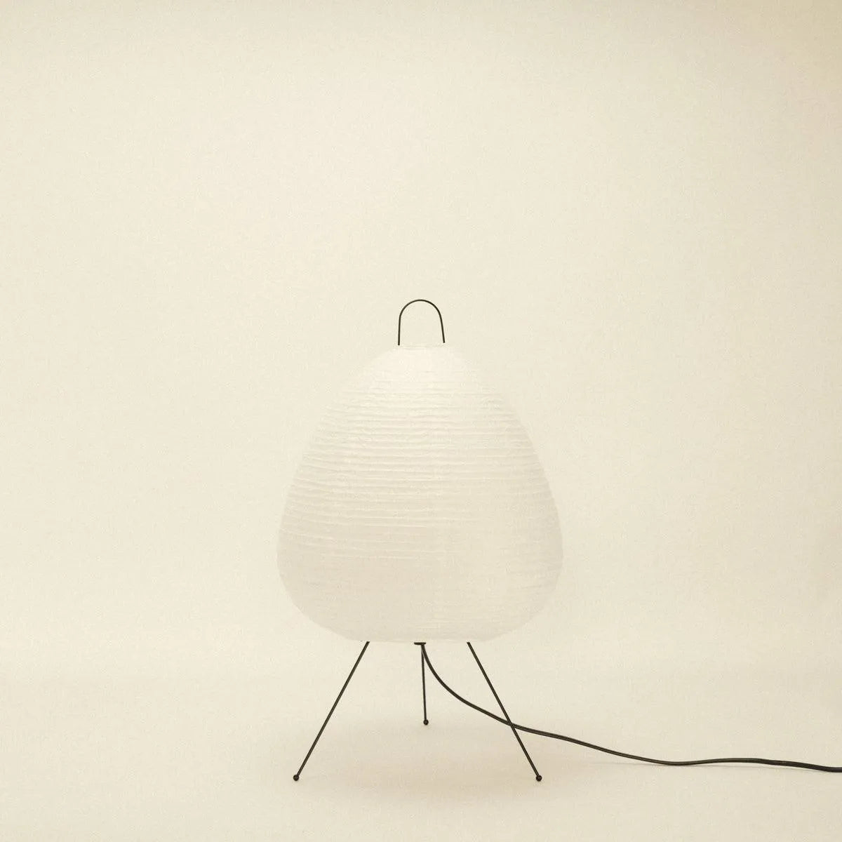 Tafellamp Rijstpapier Japans Minimalistisch 28cm Metalen Frame Sfeerverlichting Wit