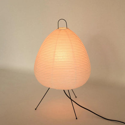 Tafellamp Rijstpapier Japans Minimalistisch 28cm Metalen Frame Sfeerverlichting Wit