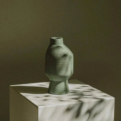 Vaas Keramiek Groen Organisch Sculptuur 20cm 30cm 40cm Woonkamer Decoratie Modern