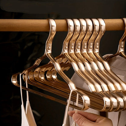 Kledinghangers messing set goud kleding hanger luxe garderobe kledingkast hangers stevig anti slip jas blouse jurk hanger