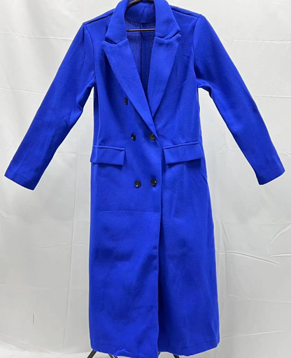 Dames Trenchcoat Lange Warme Herfst Winter Coat