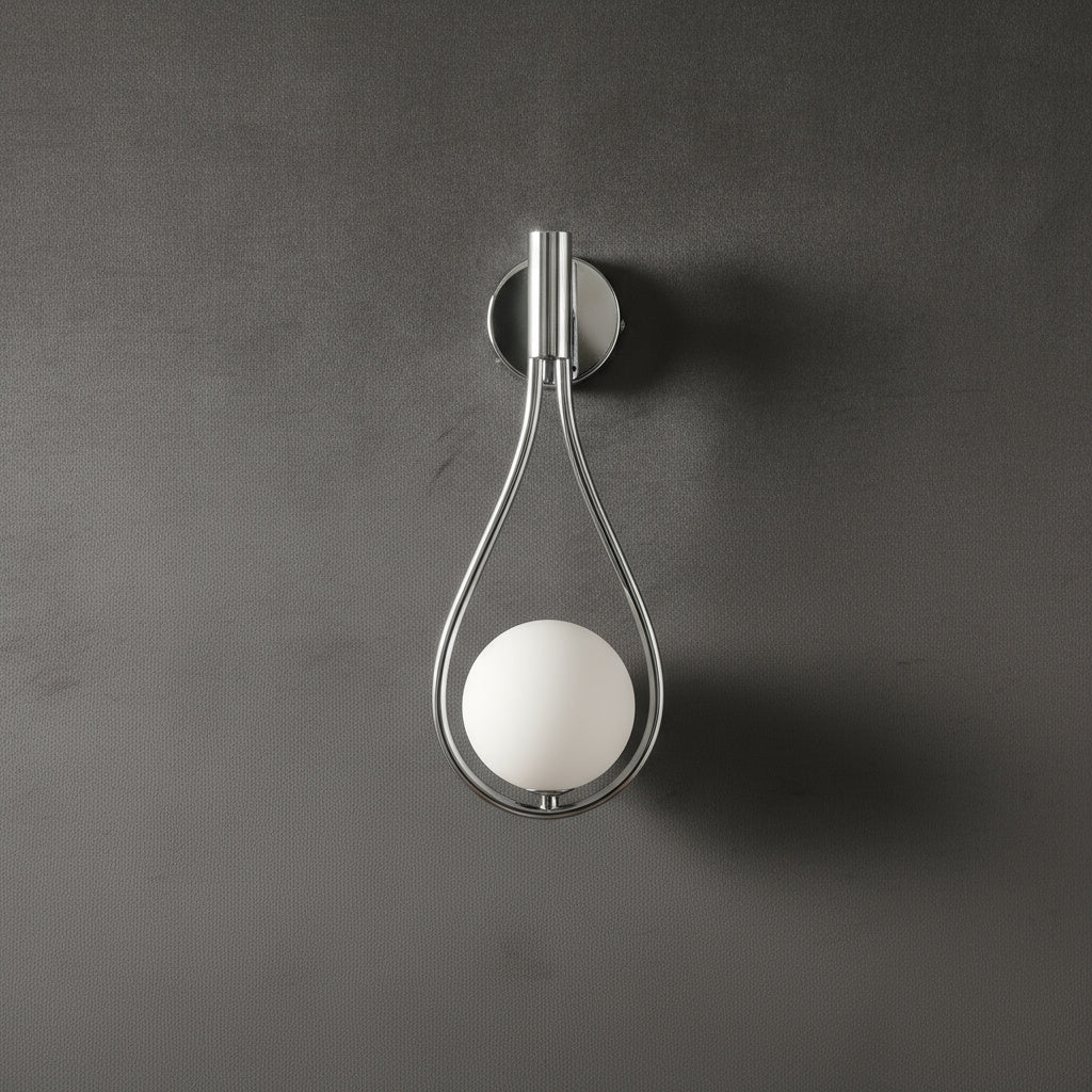 Moderne Scandinavische Wandlamp met Metalen Afwerking
