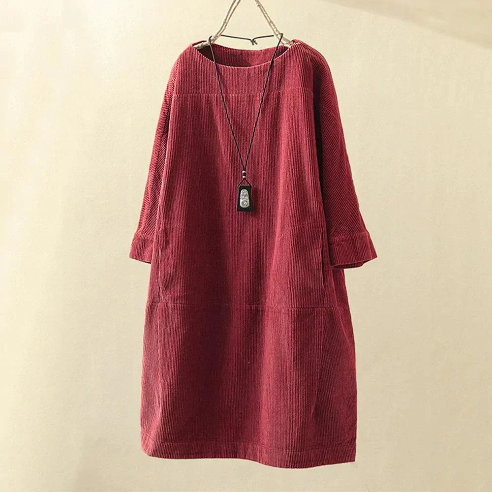 Dames Corduroy Trui Lange Mouw Corduroy Top - StudioMarella