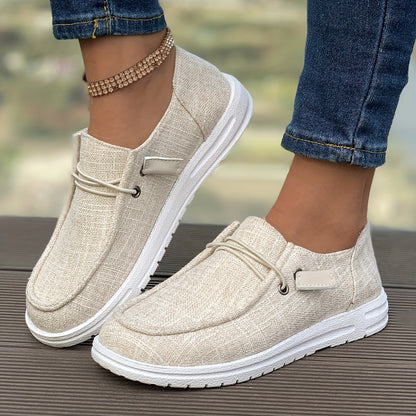 Dames Leer Instappers Zwart Comfortabele Casual Schoenen