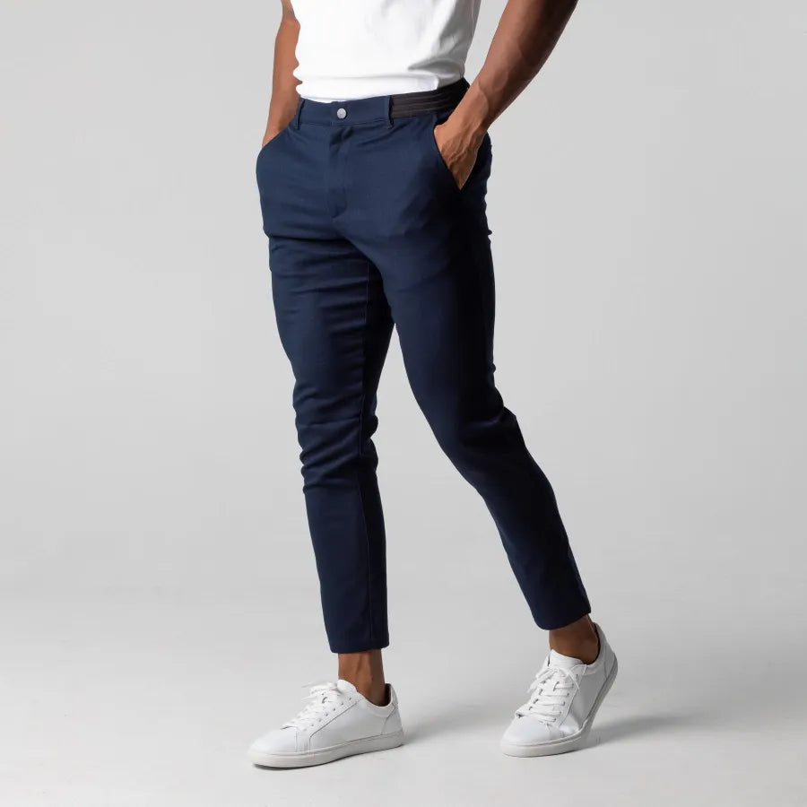 Rekbaar Chino Broek Heren Slim Fit Comfortabel